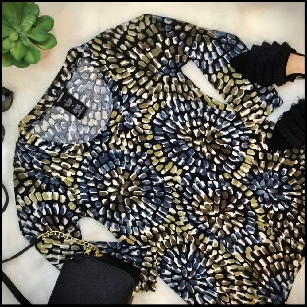 Premise 3/4 Sleeve Knit Tunic Top - Picture 2 of 7